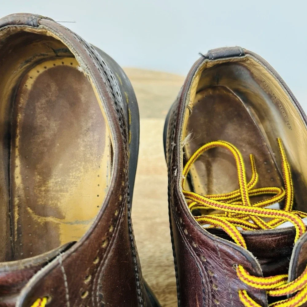 Vintage Doc Dr. Martens 3989/34 Brown  Brogue Made In England Size 10 Y2K